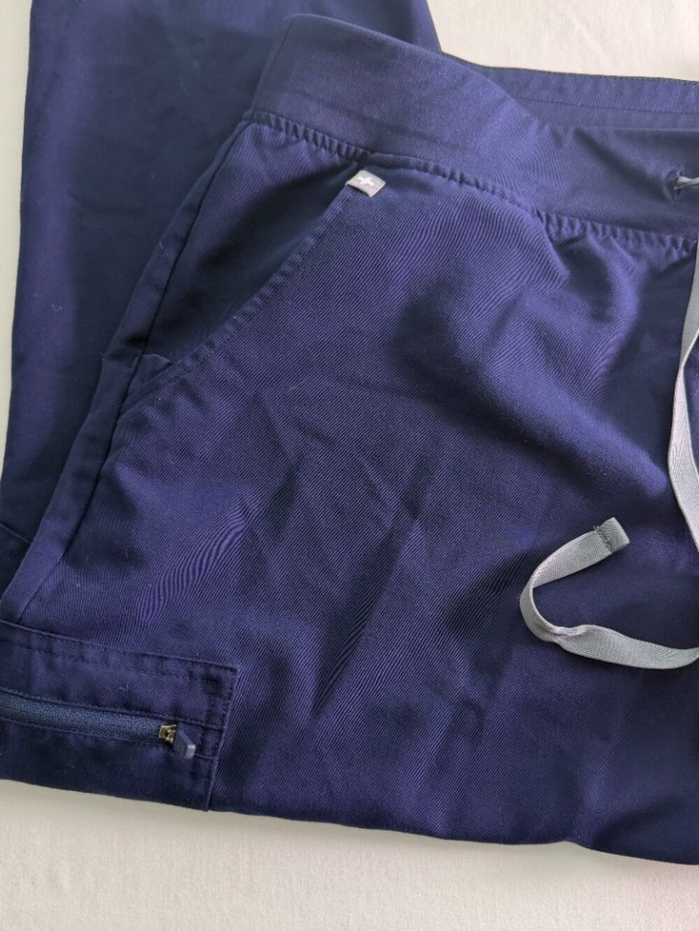 FIGS Navy Blue Jogger Scrub Pants XL Technical Collection Drawstring - Picture 2 of 7